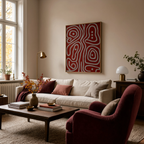 Red Labyrinth Series II | Contemporary Abstract Wall Art Print