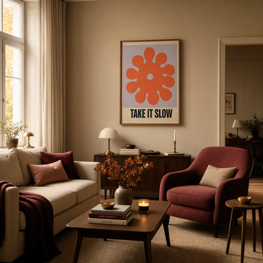 Take It Slow | Contemporary Inspirational Wall Art Print