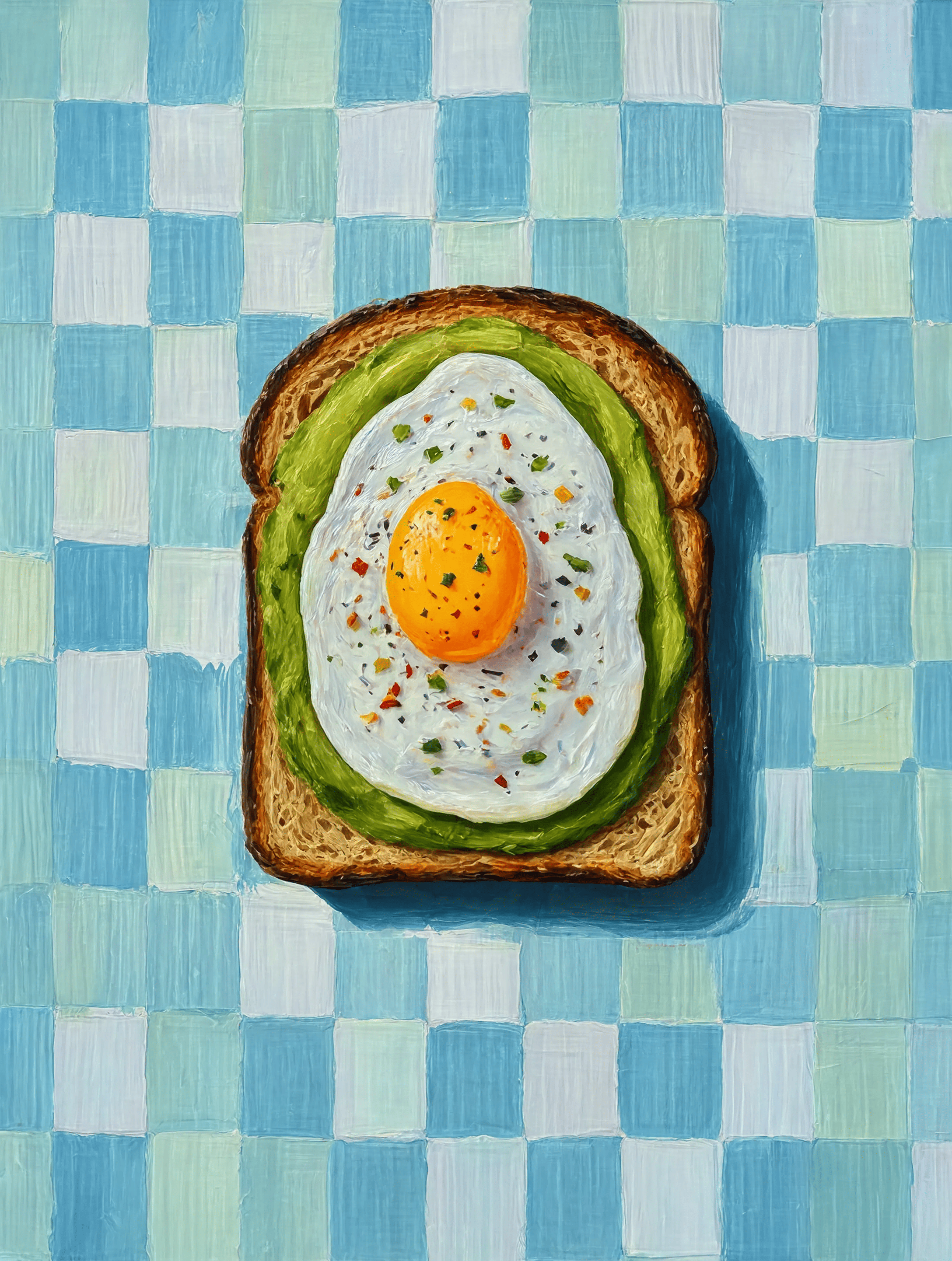 Set of 2 Horse and Rider & Avocado and Eggs on Toast Prints | Contemporary Equestrian & Kitchen Wall Art Set