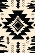 Traditional Aztec Inspired Art Print
