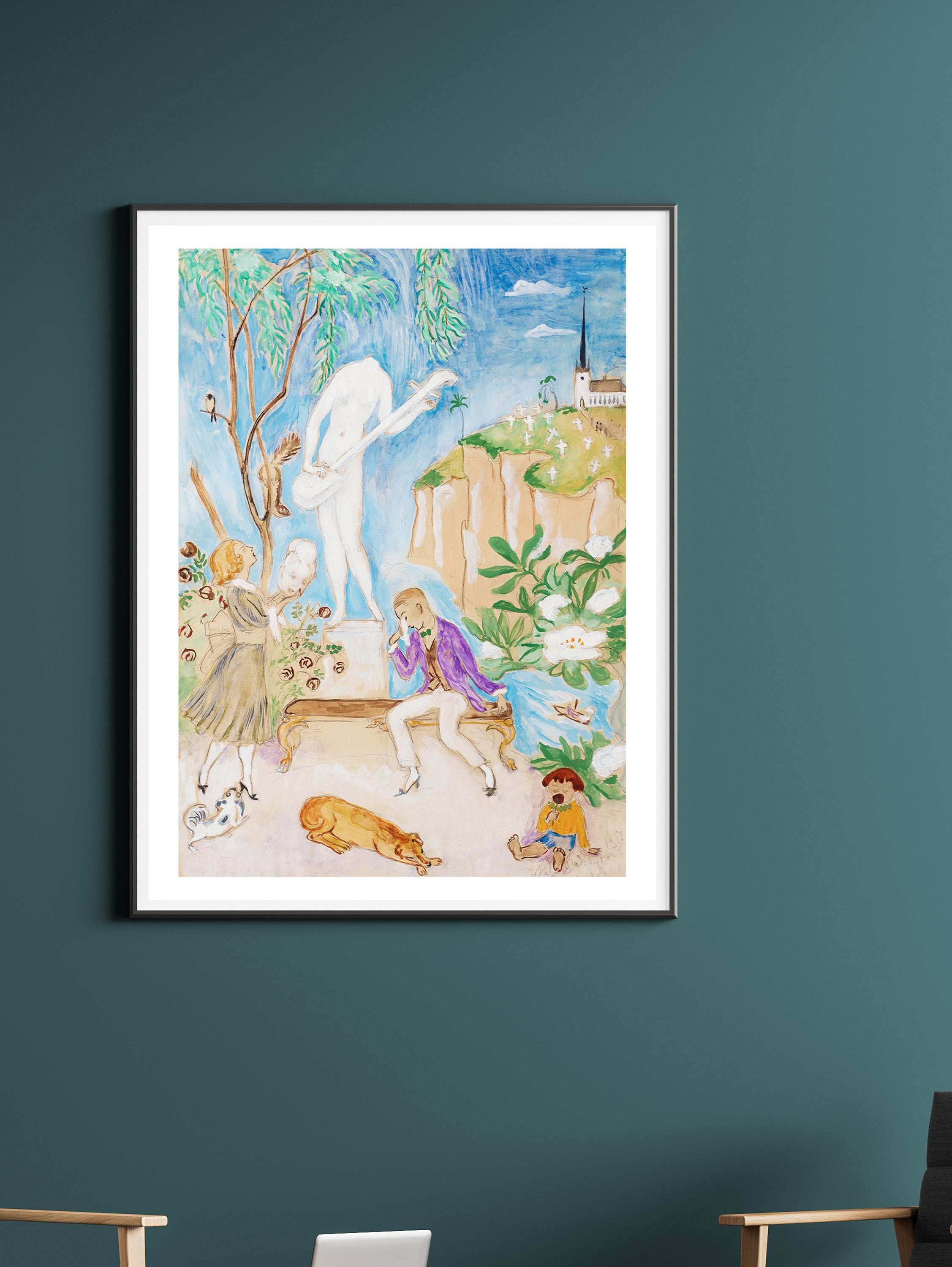 Nils Dardel - The Broken Statue II