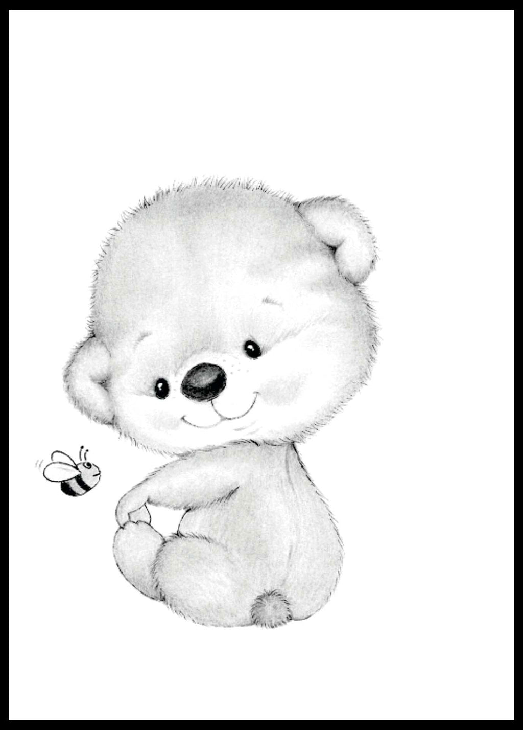 Baby Bear and Little Bee Poster