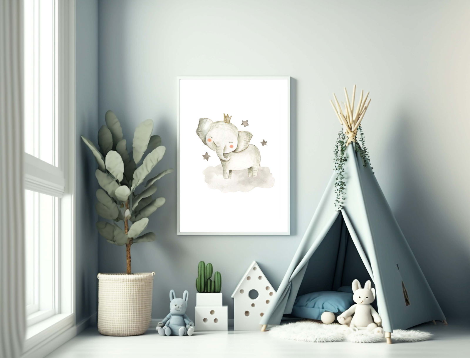 Baby Elephant Poster