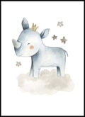 Baby Rhinoceros Poster