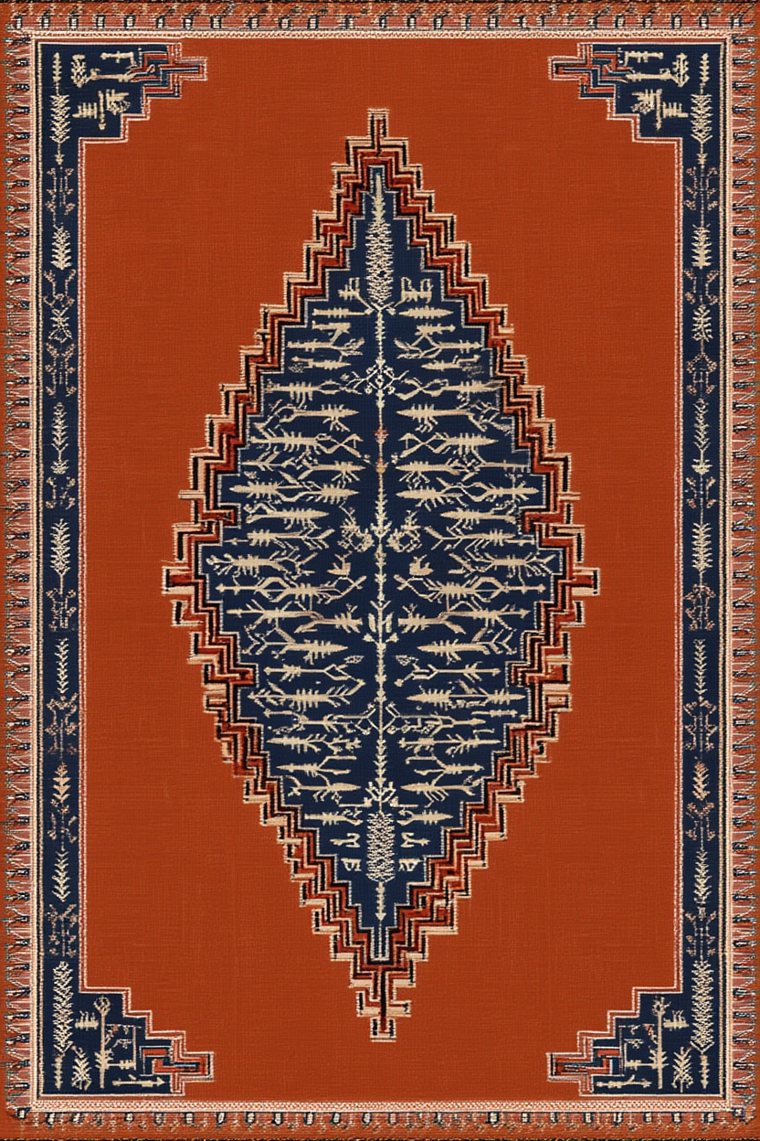 Baluchi Rug Variation III | Orientalist Rug Art Print