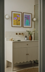 Botanical Harmony Set of 2 | Contemporary Floral Wall Art