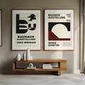 Set of 2 Bauhaus Ausstellung 1923 – Weimar Exhibition Poster Prints - Hakyarts