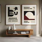 Set of 2 Bauhaus Ausstellung 1923 – Weimar Exhibition Poster Prints - Hakyarts