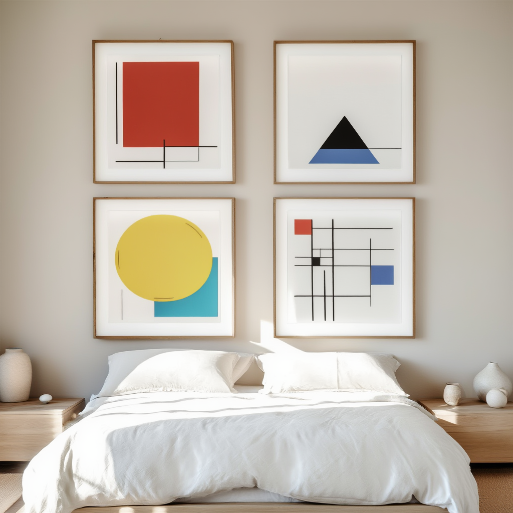 Bauhaus Quartet – Set of 4 Art Prints - Hakyarts