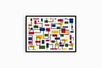 Bauhaus Cubes Poster - Hakyarts