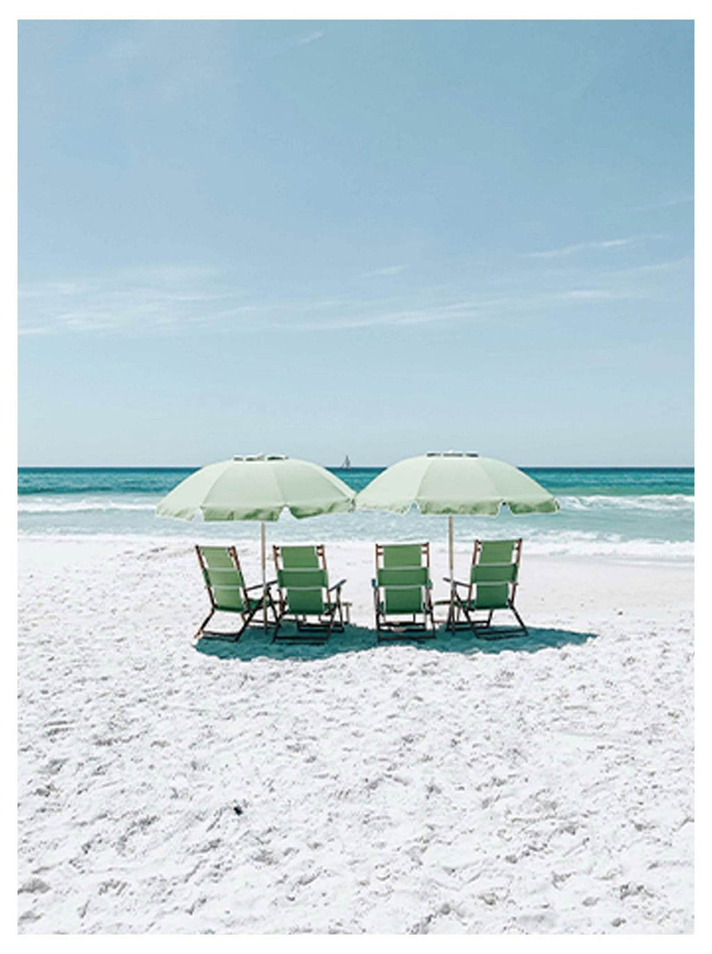 Beach Parasols Poster - Hakyarts