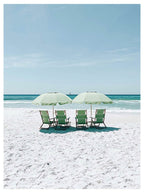 Beach Parasols Poster - Hakyarts
