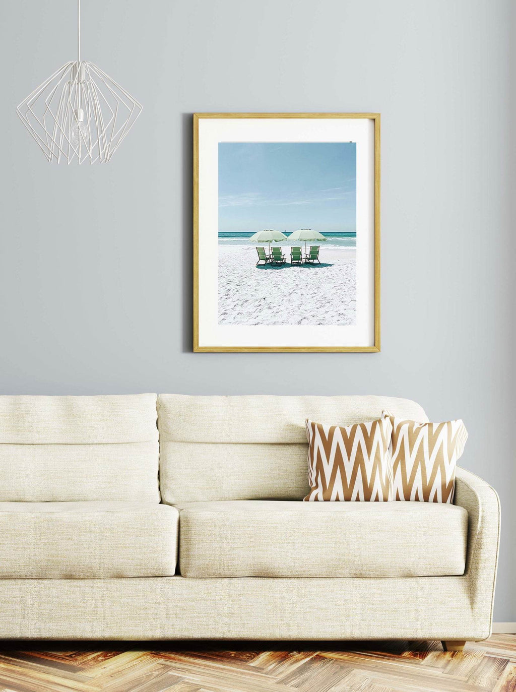 Beach Parasols Poster - Hakyarts