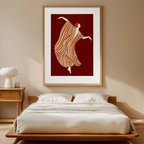 Twirling Elegance – Art Deco Figurative Illustration Print