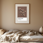 Pantone Inspired Coffee Beans – Minimalist Color Code Art Print