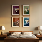 Set of 4 Still Life Art Prints – Classic and Contemporary Home Décor