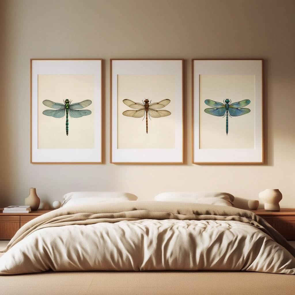 Dragonfly Specimen Posters – Set of 3 - Hakyarts