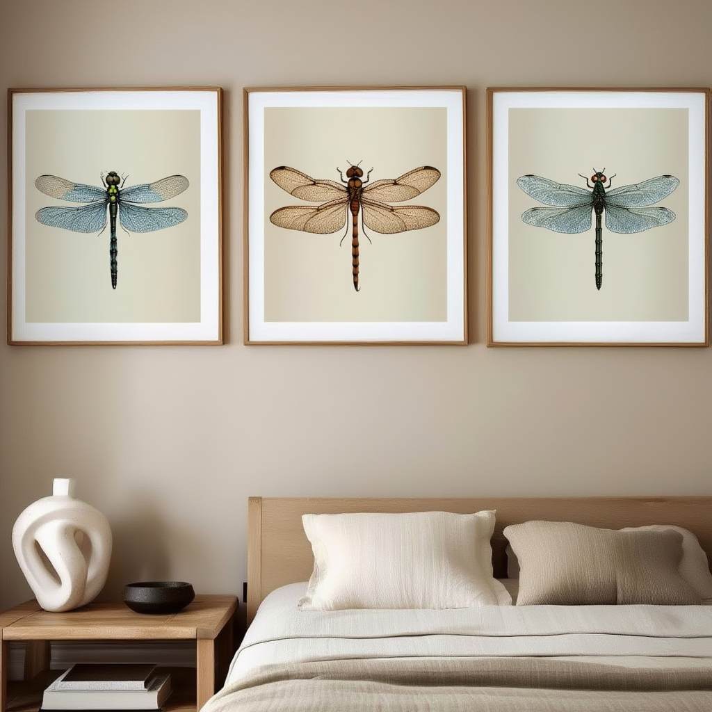 Dragonfly Specimen Posters – Set of 3 - Hakyarts