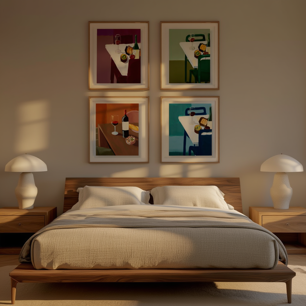 Set of 4 Still Life Art Prints – Classic and Contemporary Home Décor