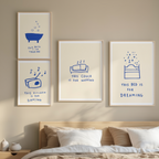 Set of 4 Lifestyle Prints – Modern Living Wall Art