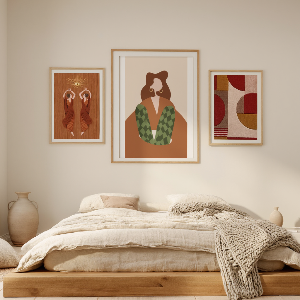 Bundle of 4 Mixed-Size Art Prints – Modern & Contemporary Wall Art Collection - Hakyarts