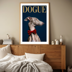 Dogue – Greyhound Fashion Cover – Minimalist Wall Art Print