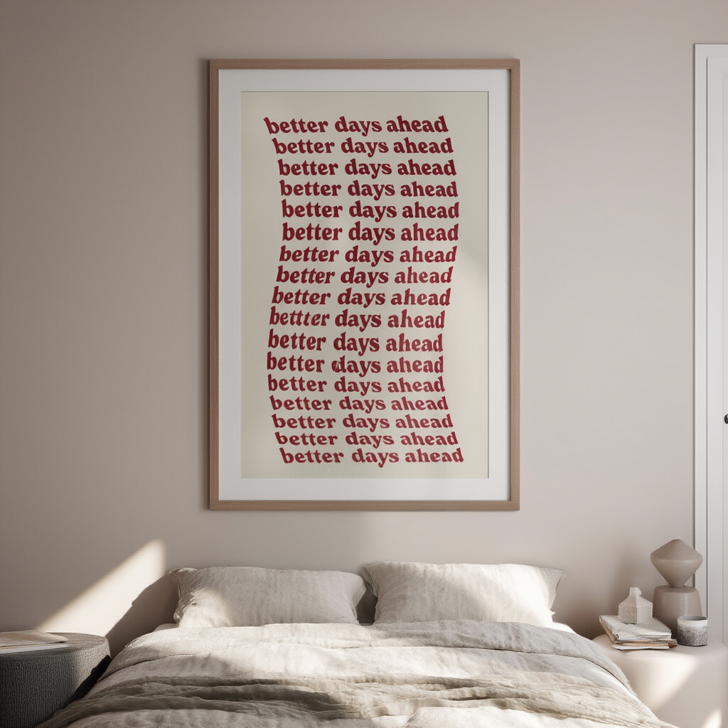 Better Days Ahead – Minimalist Wall Art Print