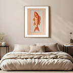Warm Tones Fish – Minimalist Wall Art Print