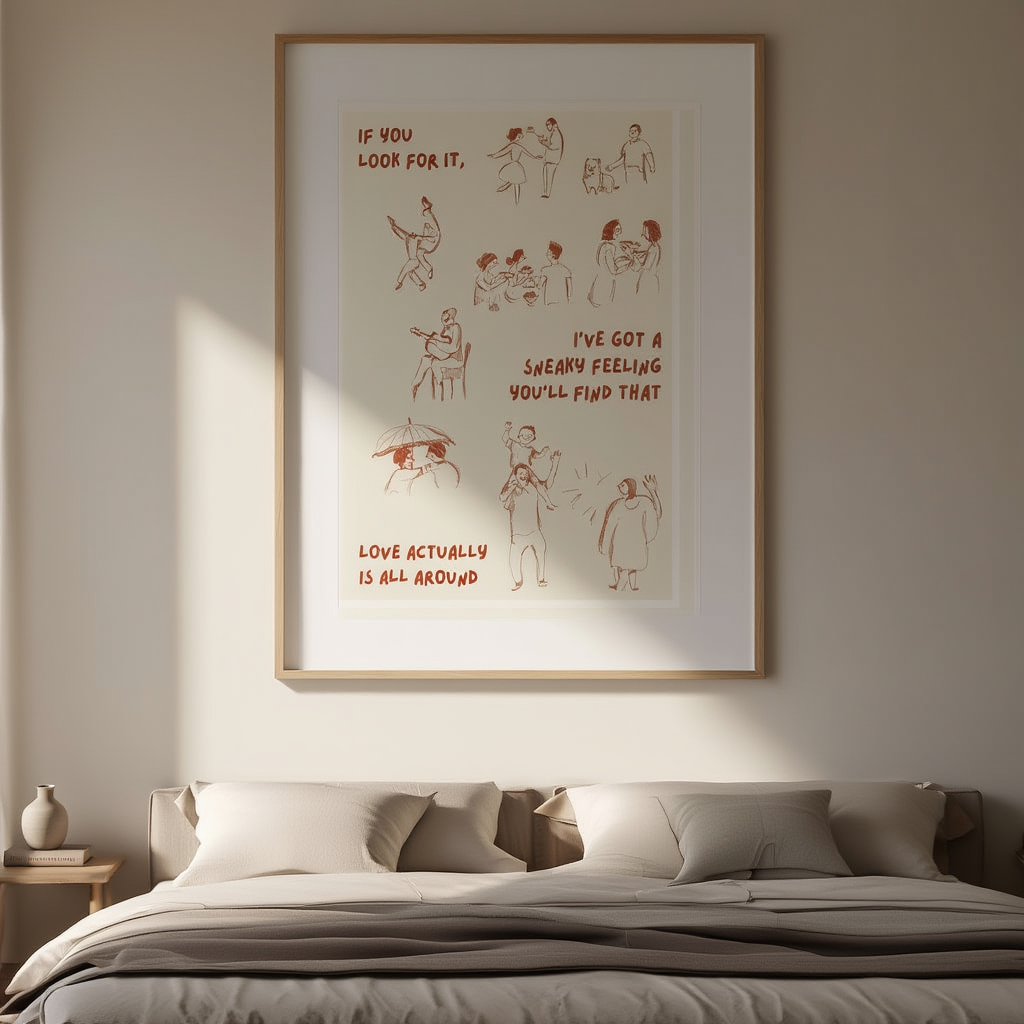 Love Actually – Minimalist Wall Art Print