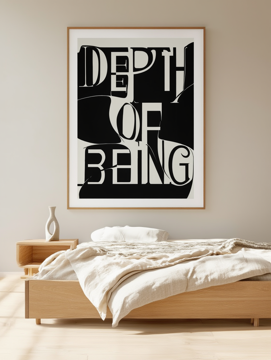 Depth of Being – Large Typographic Print