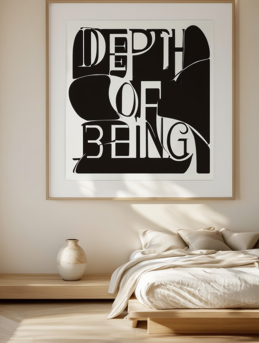 Depth of Being – Large Typographic Print