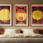 Mindset Set – Trust the Process, Push Yourself, Challenge Yourself – Street Style Motivational Poster Bundle – Modern Urban Art Prints
