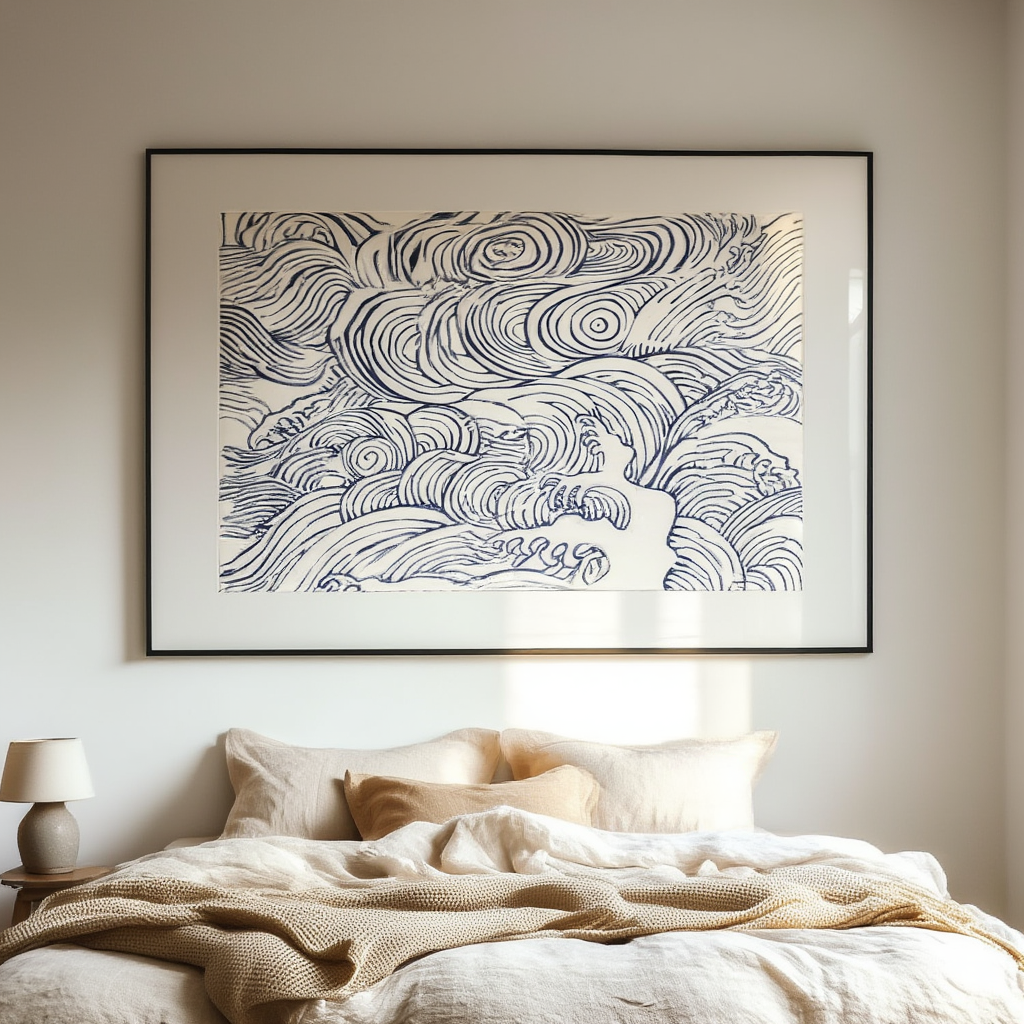 Playful Waves II – Mori Yūzan Art Print