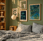 Set of 4 Elegant Nature & Impressionist Wall Art Prints – Botanical, Wildlife & Classic Gallery Collection