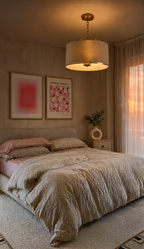 Set of 2 Floral & Geometric Wall Art Prints – Flower Market Osaka & Fragmented Horizons Gallery Set