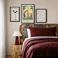 Set of 3 – Monochrome Botanica & Art Deco Floral Wall Art Print Collection