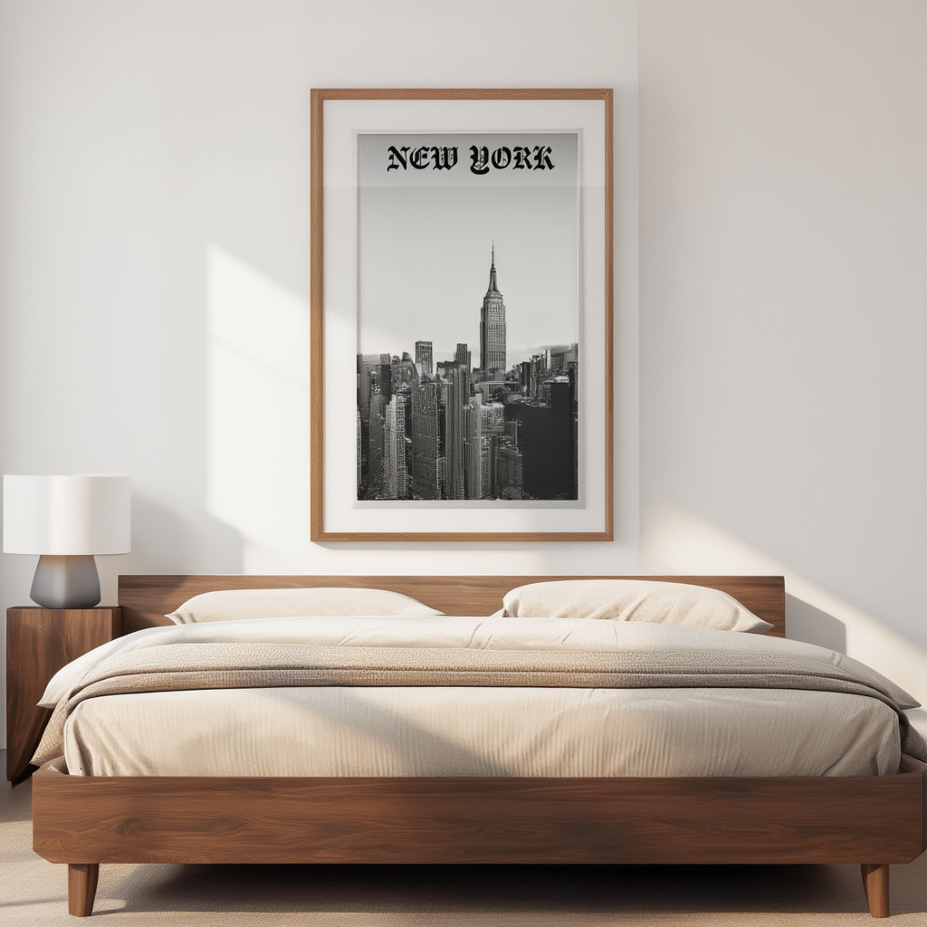 New York Skyline – Cityscape Art Print | Minimalist Wall Décor