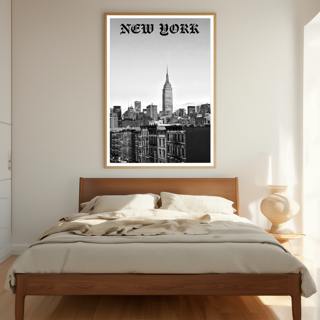 New York Skyline – Cityscape Art Print | Minimalist Wall Décor