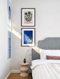 Set of 2 Le Jardin Secret No. 3 & Hilma af Klint Primordial Chaos, No. 16 Prints | Botanical Abstract Wall Art Set