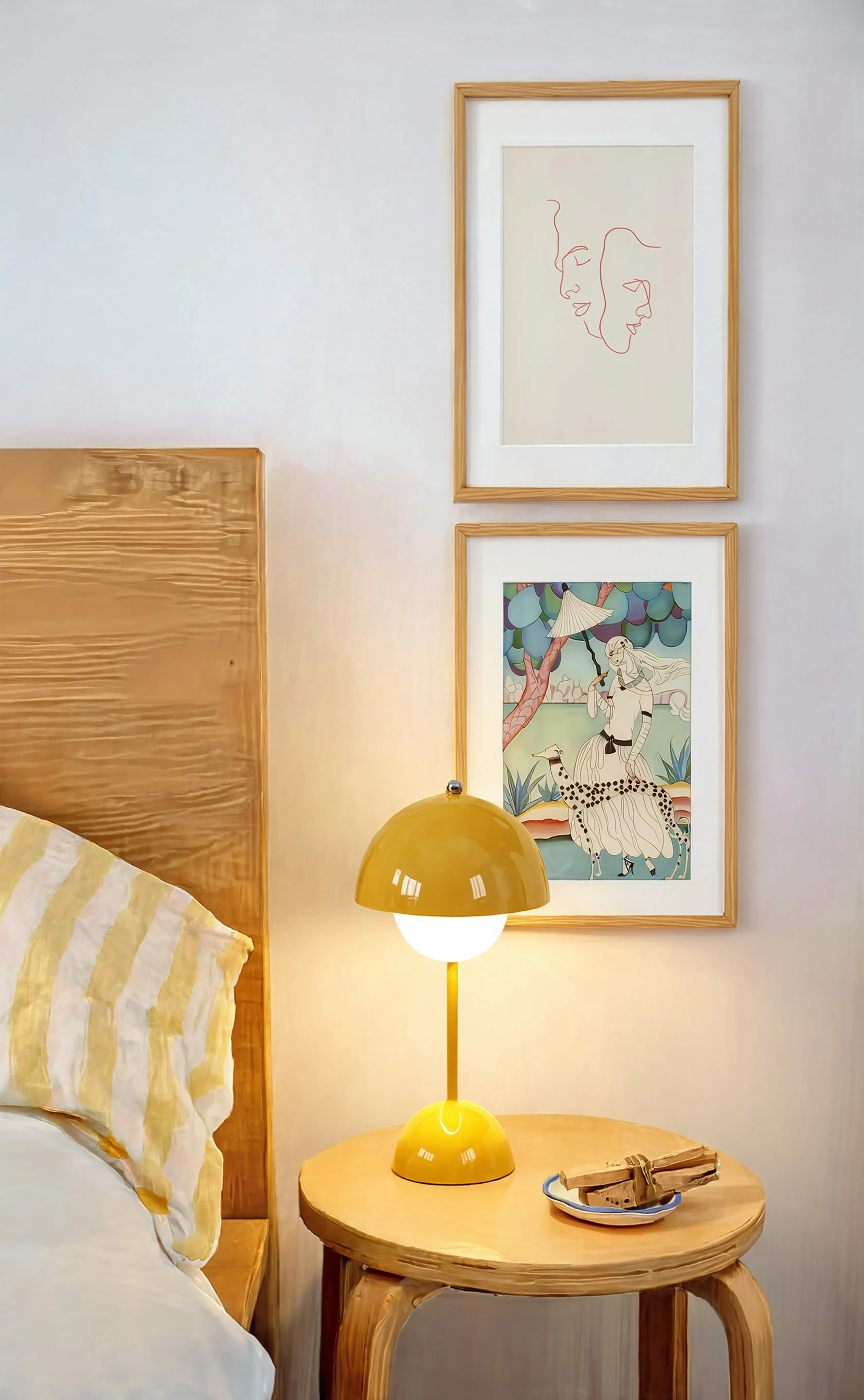Set of 2 Minimalist Figurative Art Prints – Two Faces & Woman with Dalmatian Gallery Set
