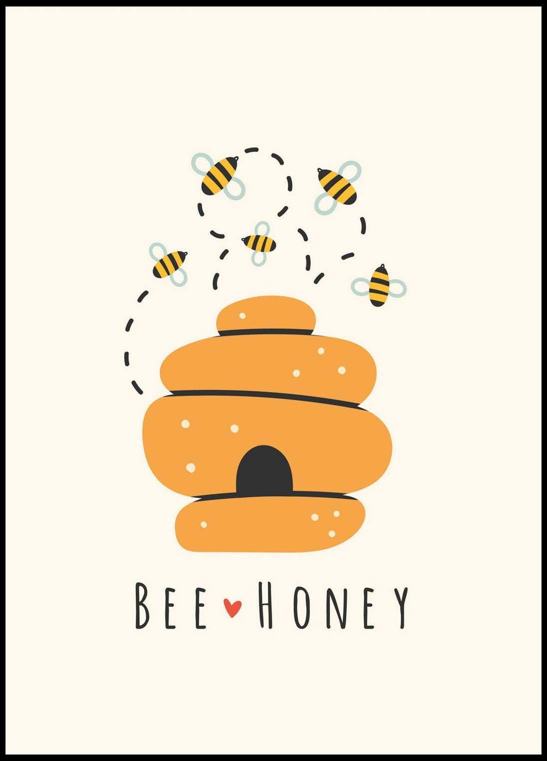 Bee Honey Poster