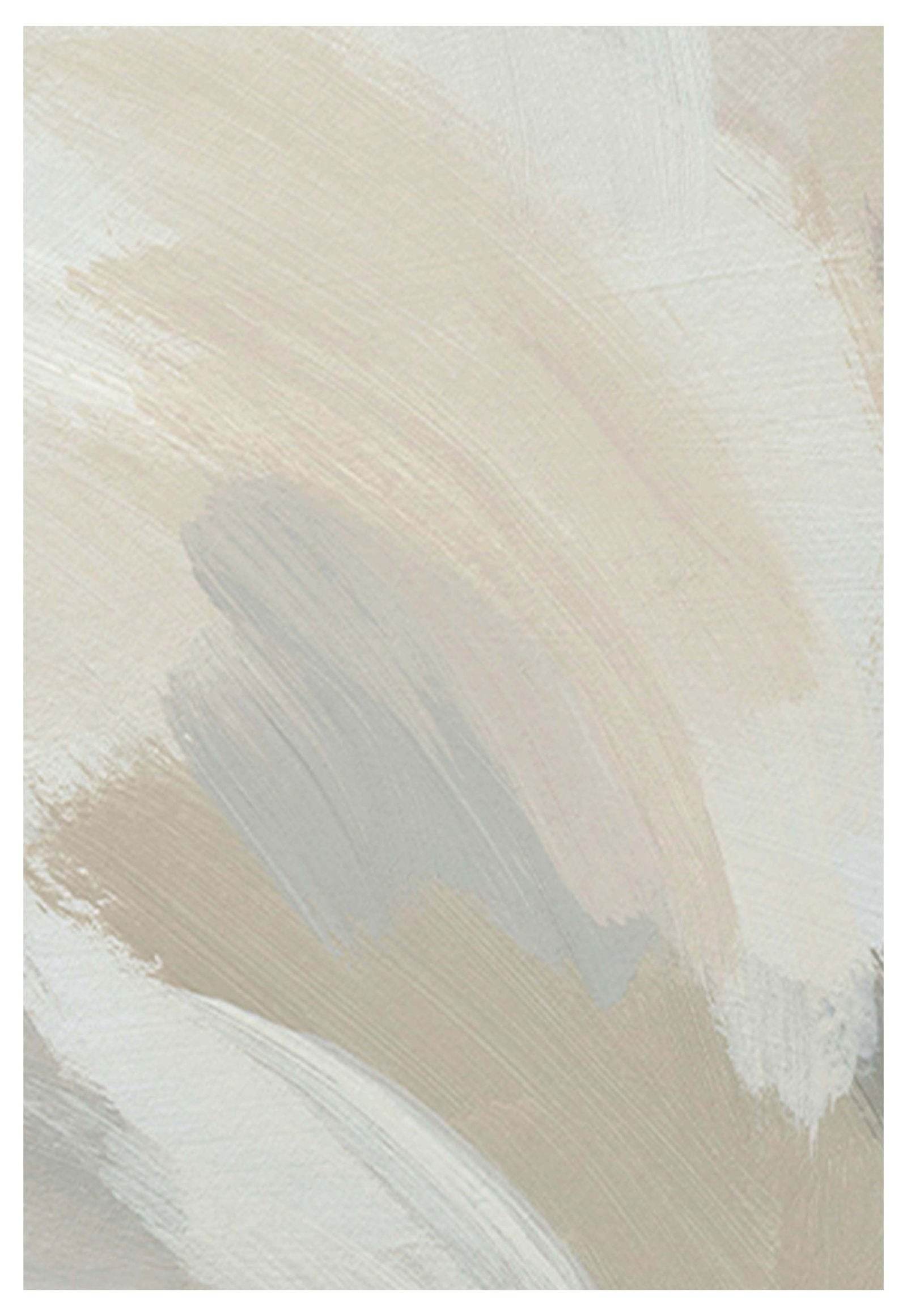 Beige Brush Stroke No 1 Poster - Hakyarts