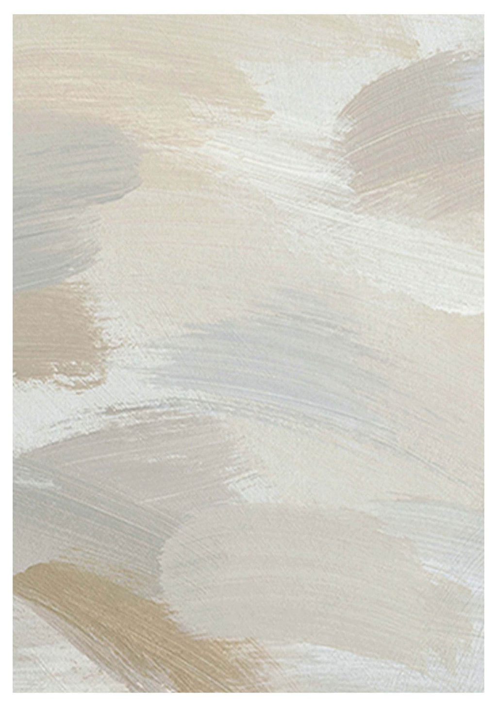 Beige Brush Stroke No 3 Poster - Hakyarts