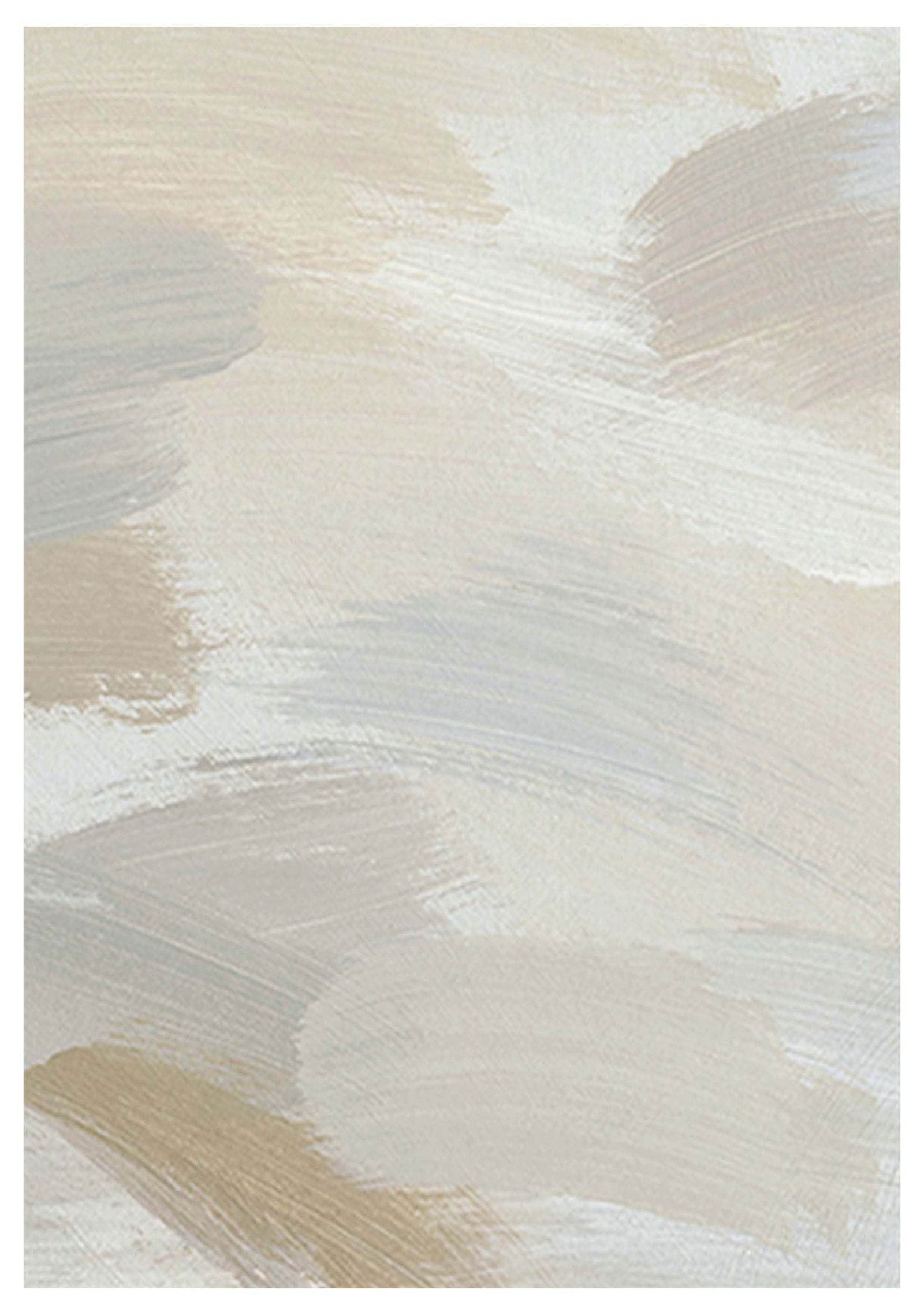 Beige Brush Stroke No 3 Poster - Hakyarts