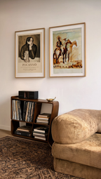 Set of 2 Modern Fine Art Wall Prints – Study of the Watch & Picasso Exhibition Gallery Set