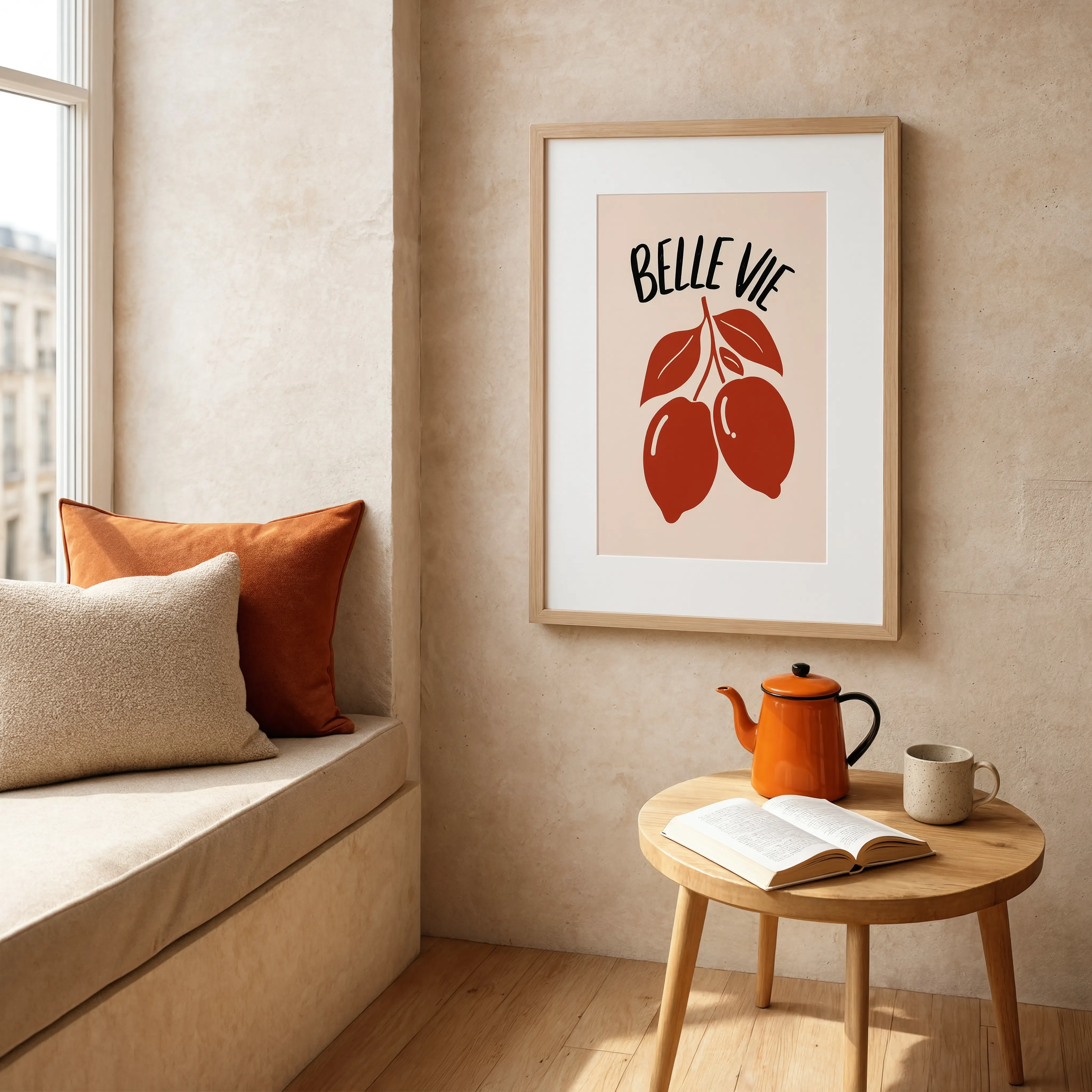 Belle Vie | Modern Kitchen Illustration Print