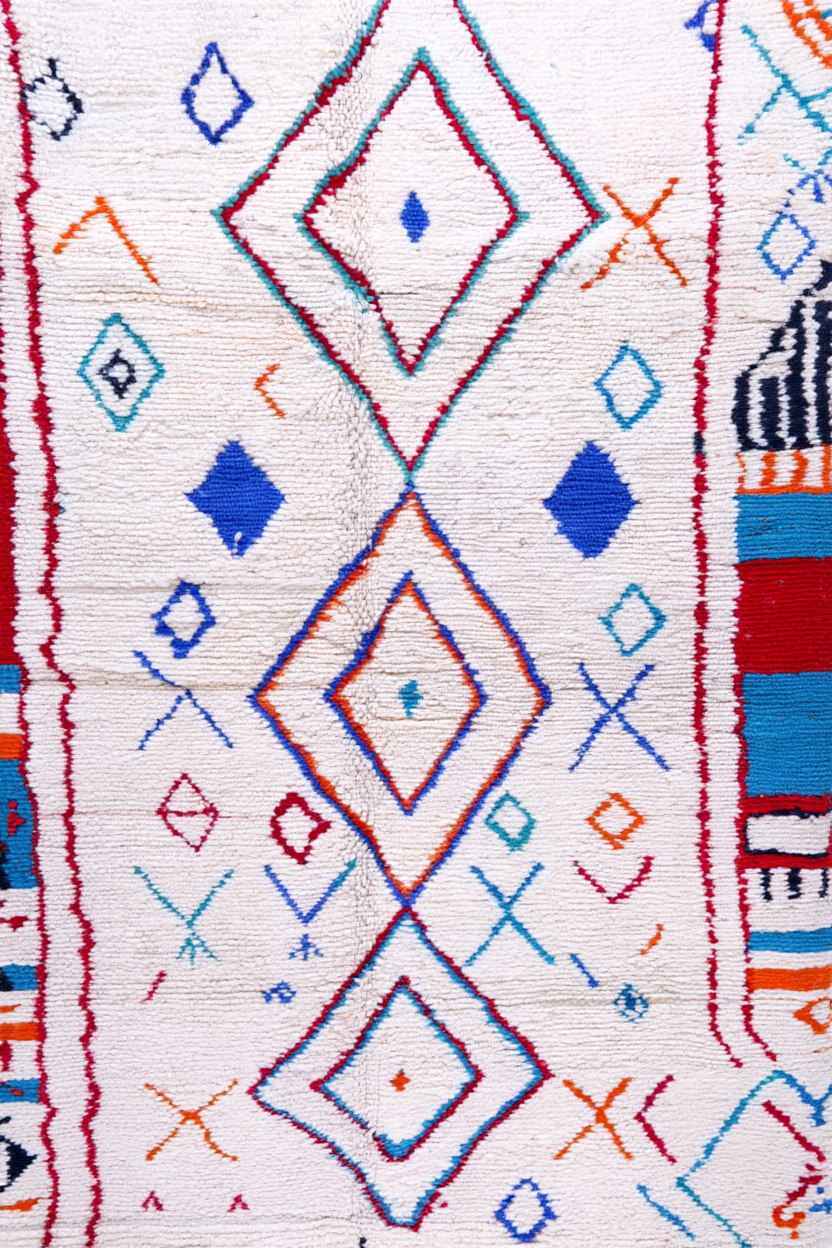 Berber Print – Colorful Diamonds | Vibrant Berber Rug-Inspired Art Print