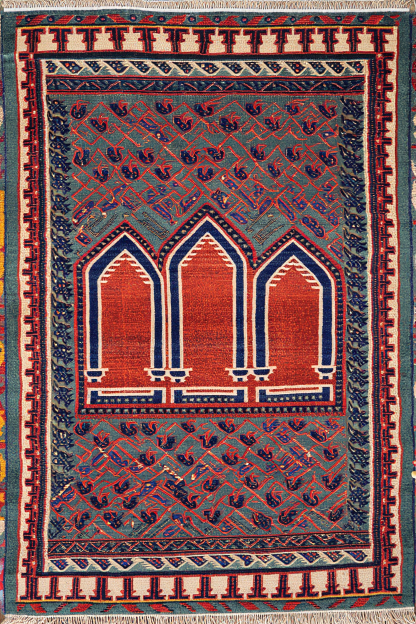 Bergama Rug Print I | Orientalist Rug Art Print