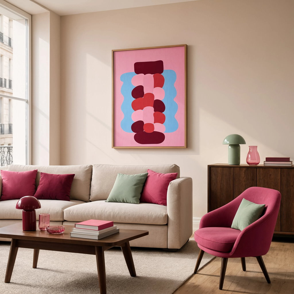 New Shapes Variation I | Contemporary Abstract Wall Art Print