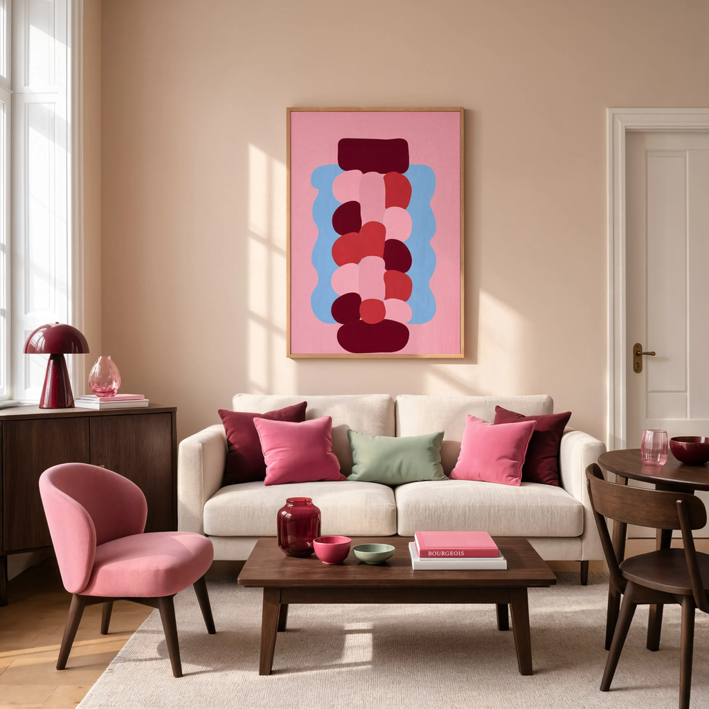 New Shapes Variation I | Contemporary Abstract Wall Art Print